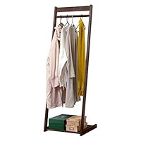 Amazon｜萩原(Hagihara) ハンガーラック ダークブラウン【天然木